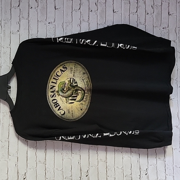 Cabo San Lucas, Men's black Long-sleeved Shirt, Size XL - Picture 3 of 6